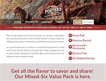 Tablet Screenshot of fostersjerky.com